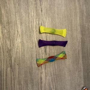 Three fidget toys